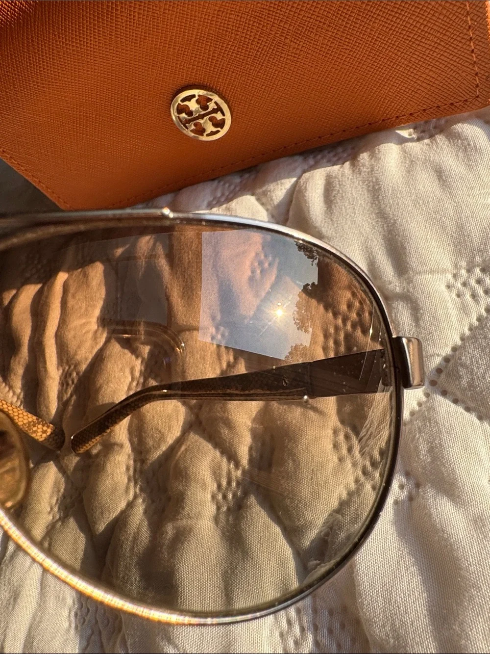 Tory Burch Brown Sunglasses with Brown Case